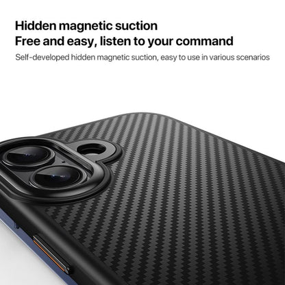 For iPhone 17 Kevlar Fiber Shockproof MagSafe Phone Case(Black) - iPhone 17 Cases by buy2fix | Online Shopping UK | buy2fix