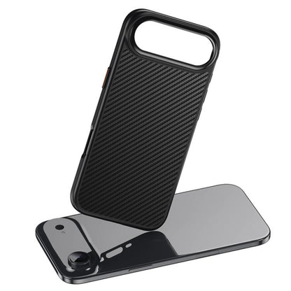 For iPhone Air Kevlar Fiber Shockproof MagSafe Phone Case(Black) - iPhone Air Cases by buy2fix | Online Shopping UK | buy2fix