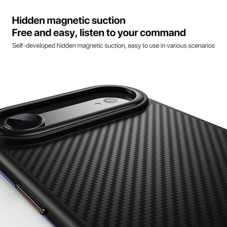 For iPhone Air Kevlar Fiber Shockproof MagSafe Phone Case(Black) - iPhone Air Cases by buy2fix | Online Shopping UK | buy2fix