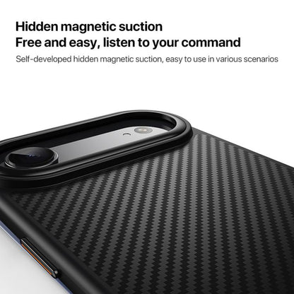 For iPhone Air Kevlar Fiber Shockproof MagSafe Phone Case(Black) - iPhone Air Cases by buy2fix | Online Shopping UK | buy2fix