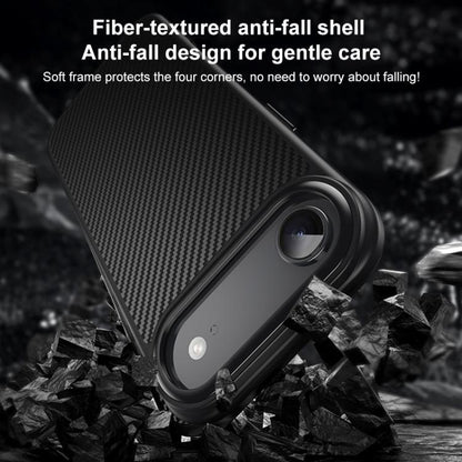 For iPhone Air Kevlar Fiber Shockproof MagSafe Phone Case(Black) - iPhone Air Cases by buy2fix | Online Shopping UK | buy2fix