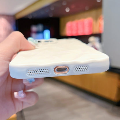 For iPhone 16 Pro Max Frosted Wrinkles Texture TPU Phone Case(Red) by buy2fix