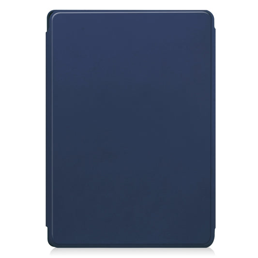 For Lenovo Tab M11/Xiaoxin Pad 11 2024 360 Rotation Transparent Smart Leather Case with Keyboard(Dark Blue) - Lenovo by buy2fix | Online Shopping UK | buy2fix