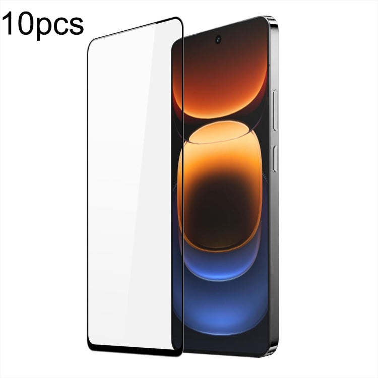 For vivo iQOO 12 10pcs DUX DUCIS 0.33mm 9H Medium Alumina Tempered Glass Film by DUX DUCIS