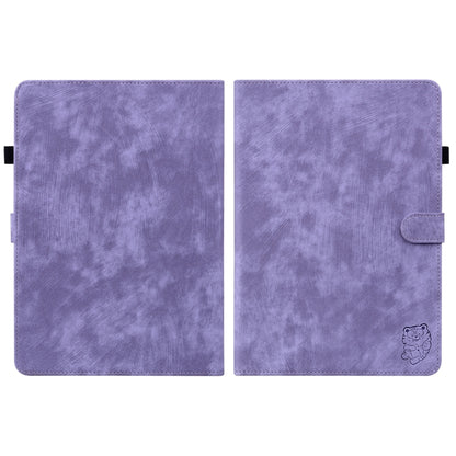 For Amazon Kindle Paperwhite 5 2024 Tiger Pattern Flip Leather Tablet Case(Purple) - Amazon by buy2fix | Online Shopping UK | buy2fix