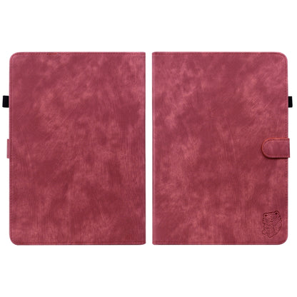 For Amazon Kindle Paperwhite 5 2024 Tiger Pattern Flip Leather Tablet Case(Red) - Amazon by buy2fix | Online Shopping UK | buy2fix