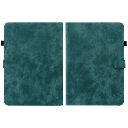 For Amazon Kindle Paperwhite 5 2024 Tiger Pattern Flip Leather Tablet Case(Dark Green) - Amazon by buy2fix | Online Shopping UK | buy2fix