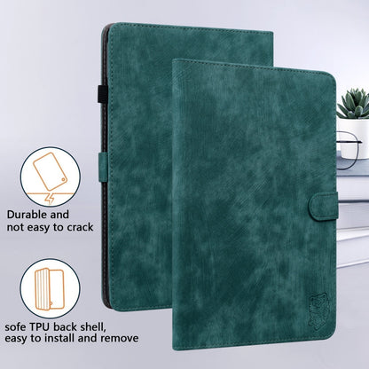For Amazon Kindle Paperwhite 5 2024 Tiger Pattern Flip Leather Tablet Case(Dark Green) - Amazon by buy2fix | Online Shopping UK | buy2fix