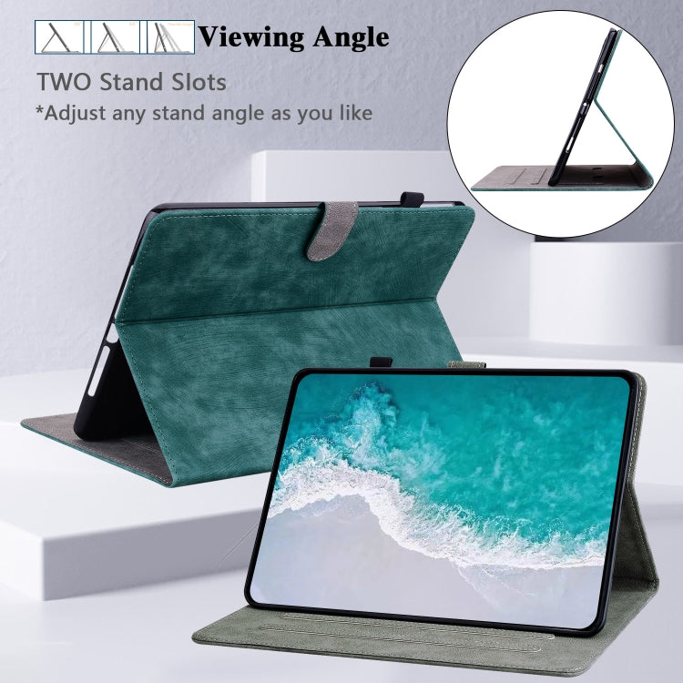 For Amazon Kindle Paperwhite 5 2024 Tiger Pattern Flip Leather Tablet Case(Dark Green) - Amazon by buy2fix | Online Shopping UK | buy2fix