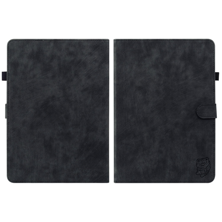 For Amazon Kindle Paperwhite 5 2024 Tiger Pattern Flip Leather Tablet Case(Black) - Amazon by buy2fix | Online Shopping UK | buy2fix