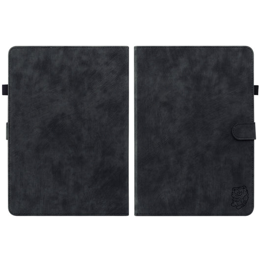 For Amazon Kindle Paperwhite 5 2024 Tiger Pattern Flip Leather Tablet Case(Black) - Amazon by buy2fix | Online Shopping UK | buy2fix