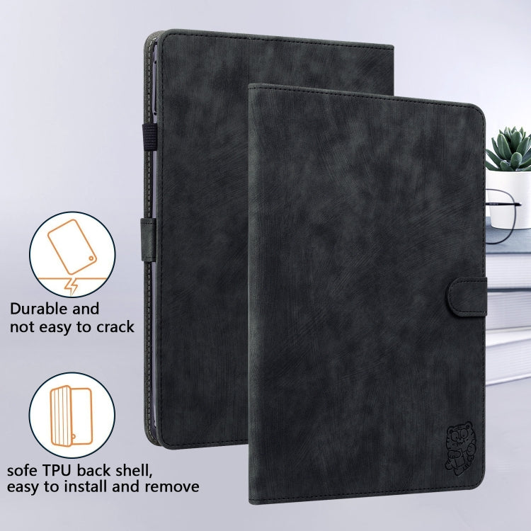 For Amazon Kindle Paperwhite 5 2024 Tiger Pattern Flip Leather Tablet Case(Black) - Amazon by buy2fix | Online Shopping UK | buy2fix