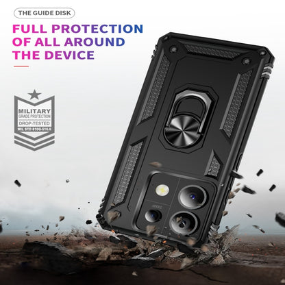 For Xiaomi Redmi Note 13 Pro 5G Shockproof TPU + PC Phone Case with Holder(Black) - Xiaomi Cases by buy2fix | Online Shopping UK | buy2fix