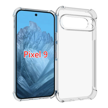 For Google Pixel 9 Pro / 9 Shockproof Non-slip Thickening TPU Phone Case(Transparent) by buy2fix