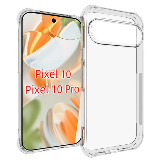 For Google Pixel 10 / 10 Pro Shockproof Non-slip Thickening TPU Phone Case(Transparent) - Google Cases by buy2fix | Online Shopping UK | buy2fix