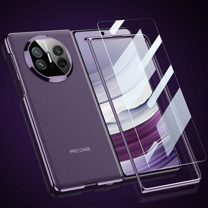 For Huawei Mate X5 GKK Leather Ultra-thin Electroplating Shockproof Phone Case(Purple) - Huawei Cases by GKK | Online Shopping UK | buy2fix
