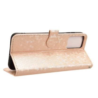 For Motorola Moto G Play 4G 2024 Honeycomb Dot Texture Leather Phone Case(Gold) by buy2fix