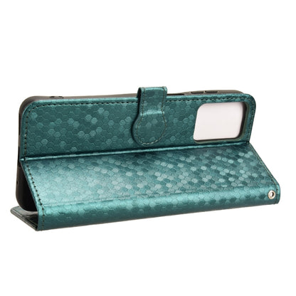 For Motorola Moto G Play 4G 2024 Honeycomb Dot Texture Leather Phone Case(Green) by buy2fix