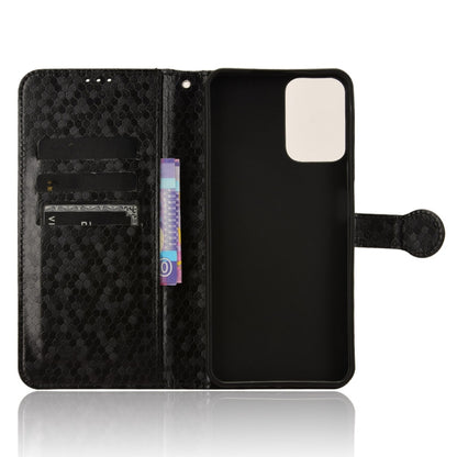 For Motorola Moto G Power 5G 2024 Honeycomb Dot Texture Leather Phone Case(Black) by buy2fix