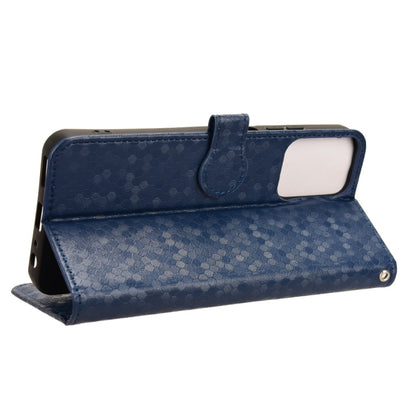 For Motorola Moto G Power 5G 2024 Honeycomb Dot Texture Leather Phone Case(Blue) by buy2fix