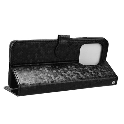 For Motorola Edge 50 Ultra Honeycomb Dot Texture Leather Phone Case(Black) by buy2fix