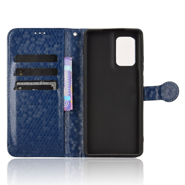For Motorola Edge 5G 2024 Honeycomb Dot Texture Leather Phone Case(Blue) by buy2fix