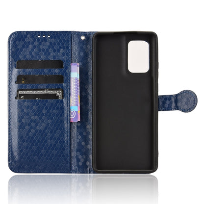 For Motorola Edge 5G 2024 Honeycomb Dot Texture Leather Phone Case(Blue) by buy2fix