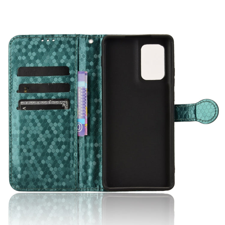 For Motorola Edge 5G 2024 Honeycomb Dot Texture Leather Phone Case(Green) by buy2fix