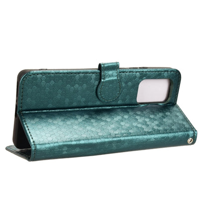 For Motorola Edge 5G 2024 Honeycomb Dot Texture Leather Phone Case(Green) by buy2fix