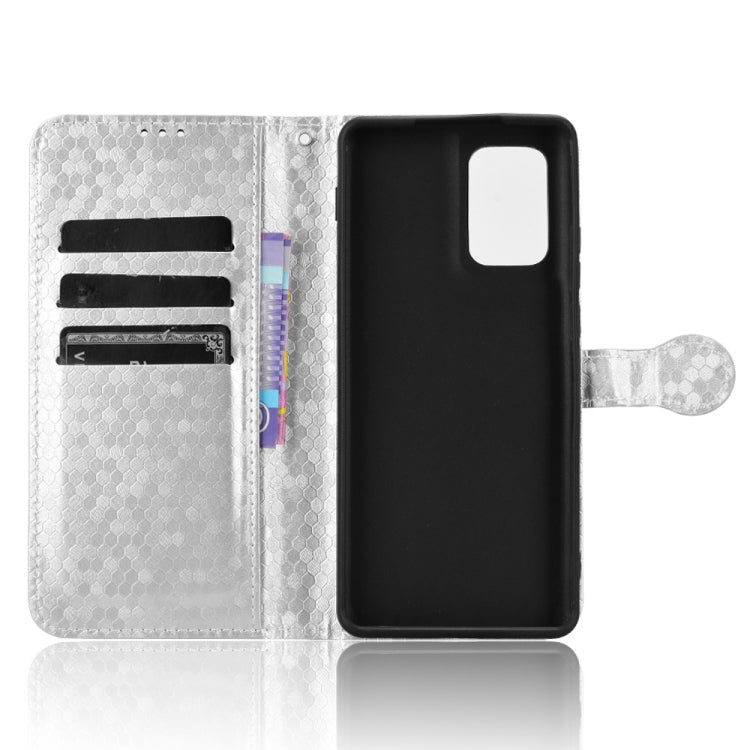 For Motorola Edge 5G 2024 Honeycomb Dot Texture Leather Phone Case(Silver) by buy2fix