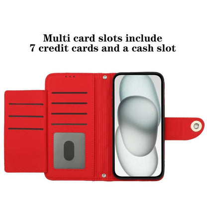 For Google Pixel 10 5G Global Rhombic Texture Flip Leather Phone Case with Lanyard(Red) - Google Cases by buy2fix | Online Shopping UK | buy2fix