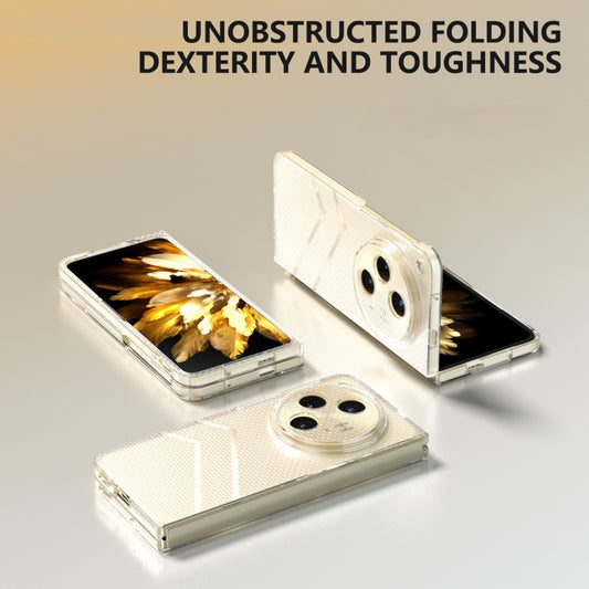 For OPPO Find N3 Wave Pattern Transparent Frosted Phone Case - OPPO Cases by buy2fix | Online Shopping UK | buy2fix