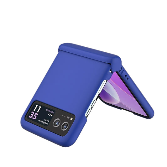 For Motorola Razr 40 3 in 1 Skin Feel PC Phone Case with Hinge(Klein Blue) by buy2fix