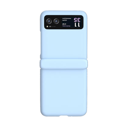 For Motorola Razr 40 3 in 1 Skin Feel PC Phone Case with Hinge(Sky Blue) by buy2fix