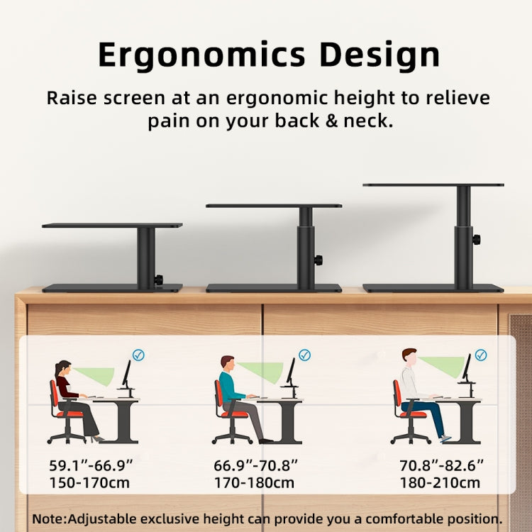 Lenuo DL-202 Aluminum Alloy Computer Screen Bracket(Black) by buy2fix