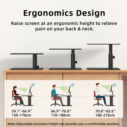 Lenuo DL-202 Aluminum Alloy Computer Screen Bracket(Black) by buy2fix