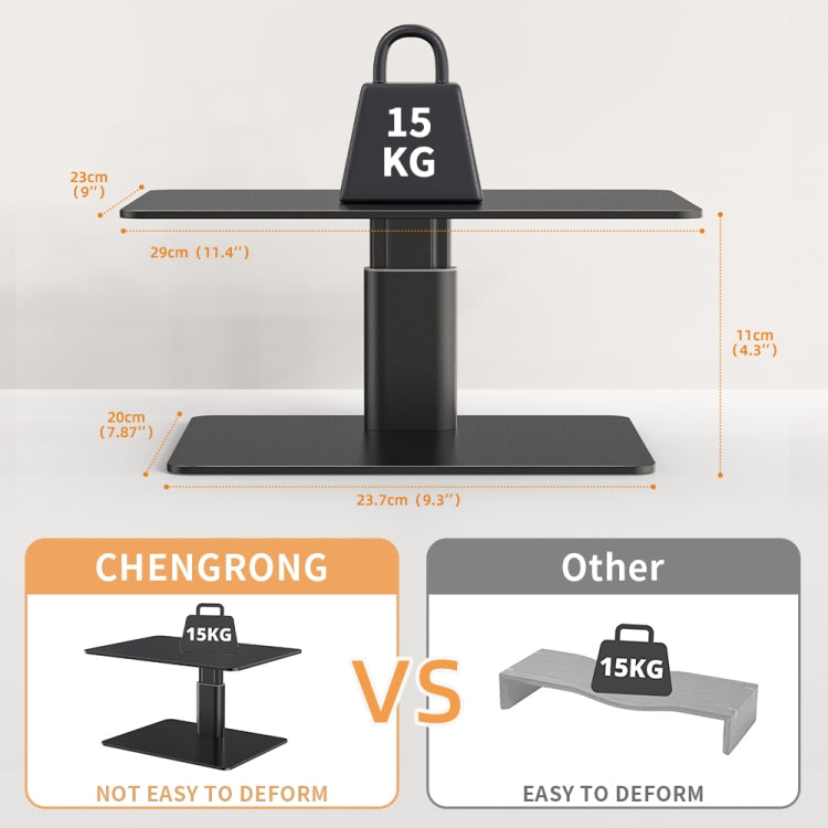 Lenuo DL-202 Aluminum Alloy Computer Screen Bracket(Black) by buy2fix