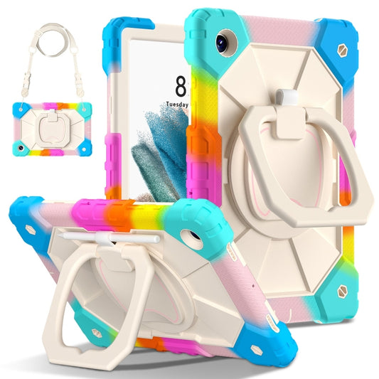 For Samsung Galaxy Tab A8 10.5 2021 Contrast Color Robot Silicone Hybrid PC Tablet Case(Colorful Blue) - Other Galaxy Tab PC by buy2fix | Online Shopping UK | buy2fix