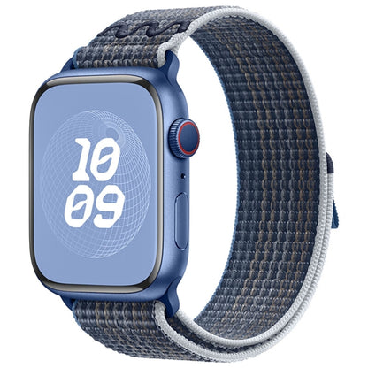For Apple Watch Ultra 2 49mm Loop Nylon Watch Band(Storm Blue) by buy2fix