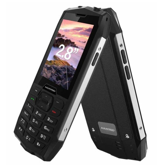 HAMTOD H3 Rugged Phone, EU Version, 2.8 inch T107 ARM CortexTM A7 Quad-core 1.0GHz, Network: 4G, VoLTE, BT, SOS(Silver)