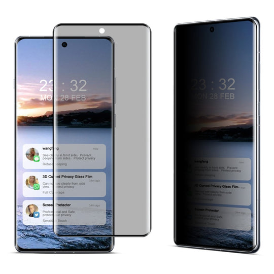 For OPPO Find X7 Ultra 5G imak 3D Curved HD Full Screen Anti-spy Tempered Glass Protective Film