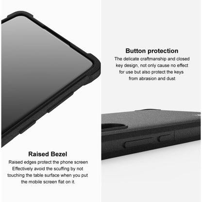 For Samsung Galaxy A25 5G imak Shockproof Airbag TPU Phone Case(Matte Black) by imak