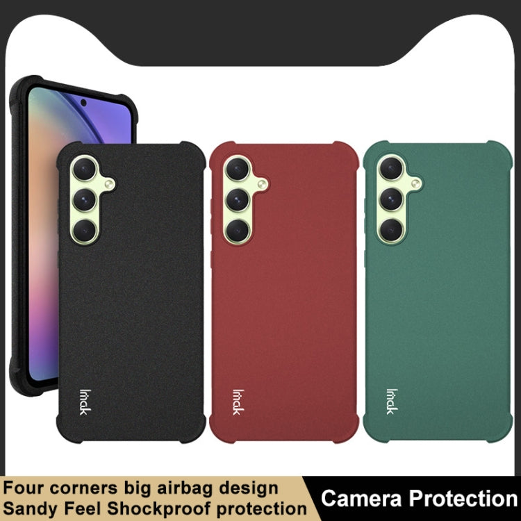 For Samsung Galaxy A55 5G imak Shockproof Airbag TPU Phone Case(Matte Red) by imak