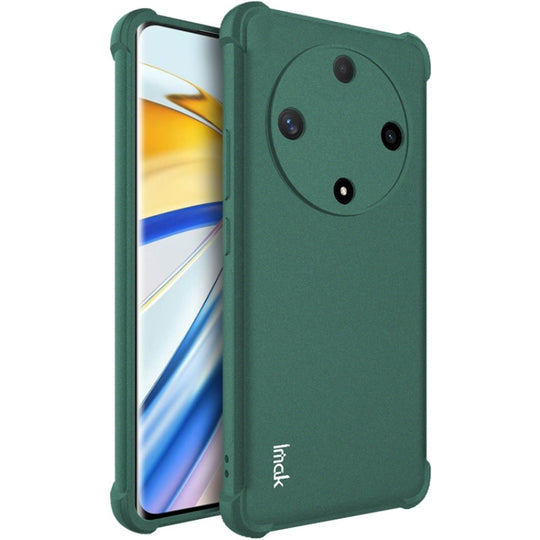 For Honor X9b 5G / Magic6 Lite 5G imak Shockproof Airbag TPU Phone Case(Matte Green)