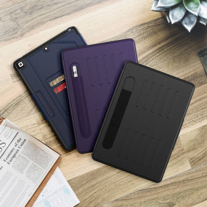For iPad 10.2 2021 / 2020 / 10.5 Notebook Magnetic Leather Tablet Case(Black) - iPad 10.2 Cases by buy2fix | Online Shopping UK | buy2fix