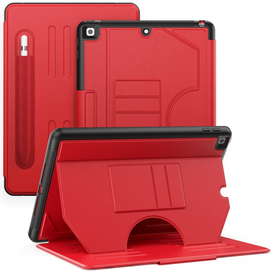 For iPad 10.2 2021 / 2020 / 10.5 Notebook Magnetic Leather Tablet Case(Red) - iPad 10.2 Cases by buy2fix | Online Shopping UK | buy2fix