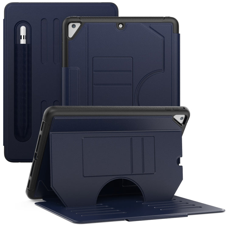 For iPad 9.7 2018 / 2017 / Air Notebook Magnetic Leather Tablet Case(Navy Blue) - More iPad Cases by buy2fix | Online Shopping UK | buy2fix