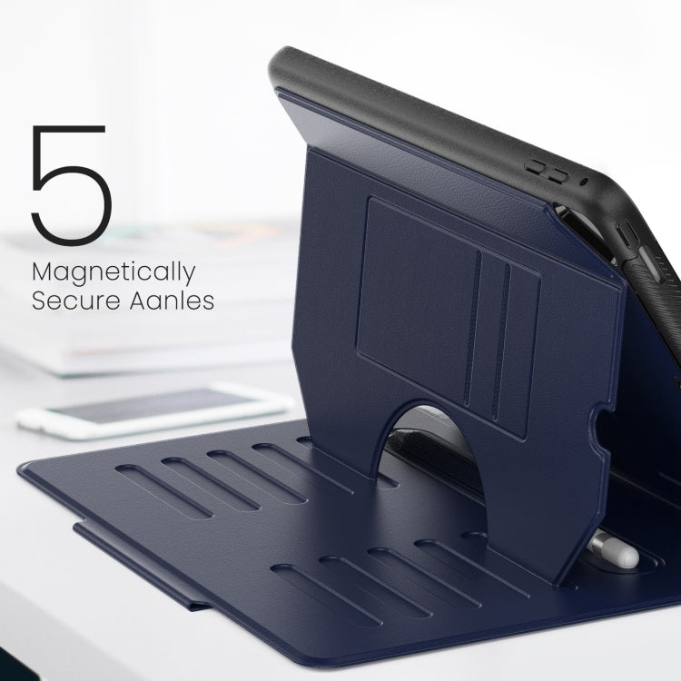For iPad 9.7 2018 / 2017 / Air Notebook Magnetic Leather Tablet Case(Navy Blue) - More iPad Cases by buy2fix | Online Shopping UK | buy2fix