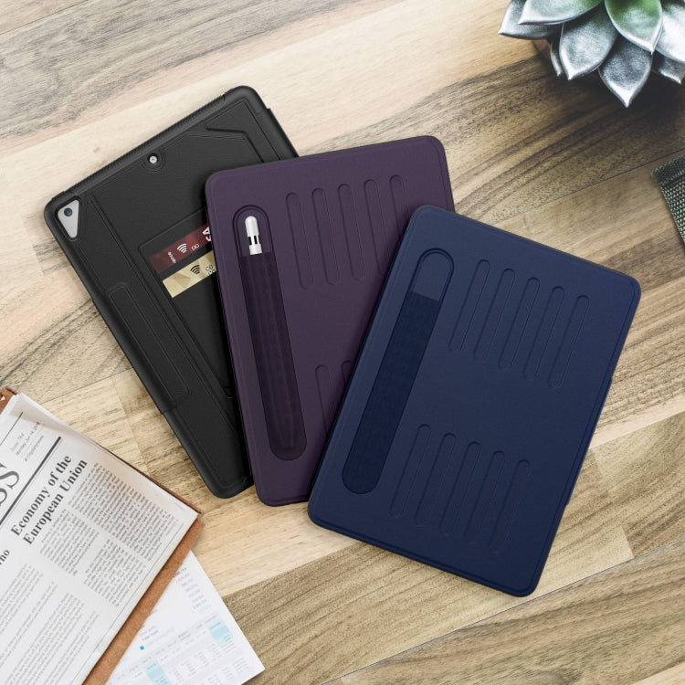 For iPad 9.7 2018 / 2017 / Air Notebook Magnetic Leather Tablet Case(Navy Blue) - More iPad Cases by buy2fix | Online Shopping UK | buy2fix