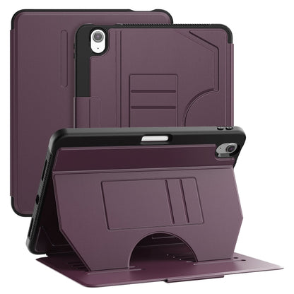 For iPad Air 11 2025 / 2024 Notebook Magnetic Leather Tablet Case(Purple) - iPad Air 11 2025 / 2024 Cases by buy2fix | Online Shopping UK | buy2fix